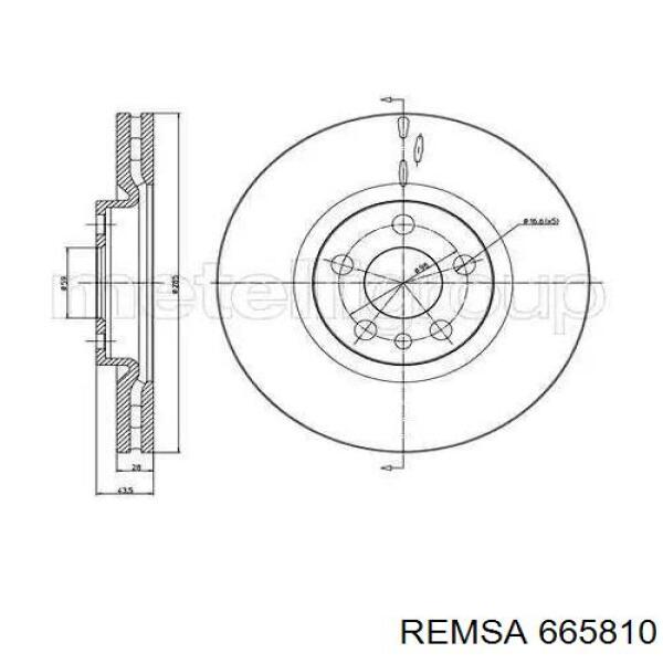 Купити 665810 Remsa Ротор гальмівний