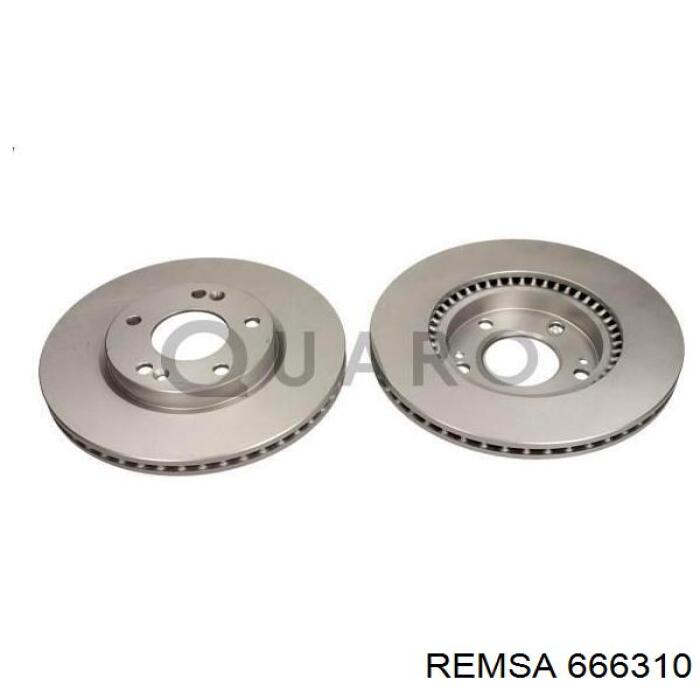 Диск гальмівний передній Remsa 666310