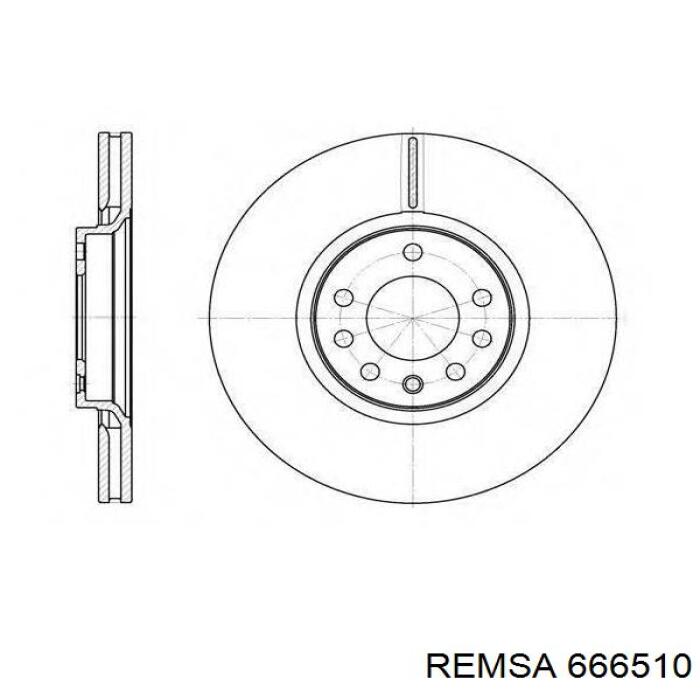 666510 Remsa Гальмо дискове переднє