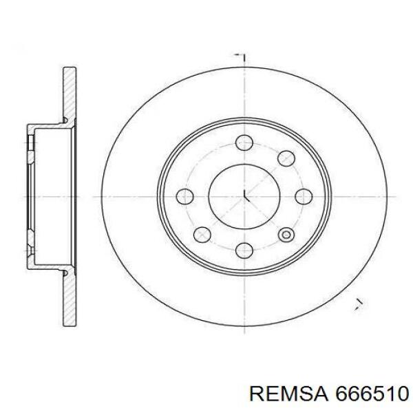 Купити 666510 Remsa Ротор гальмівний