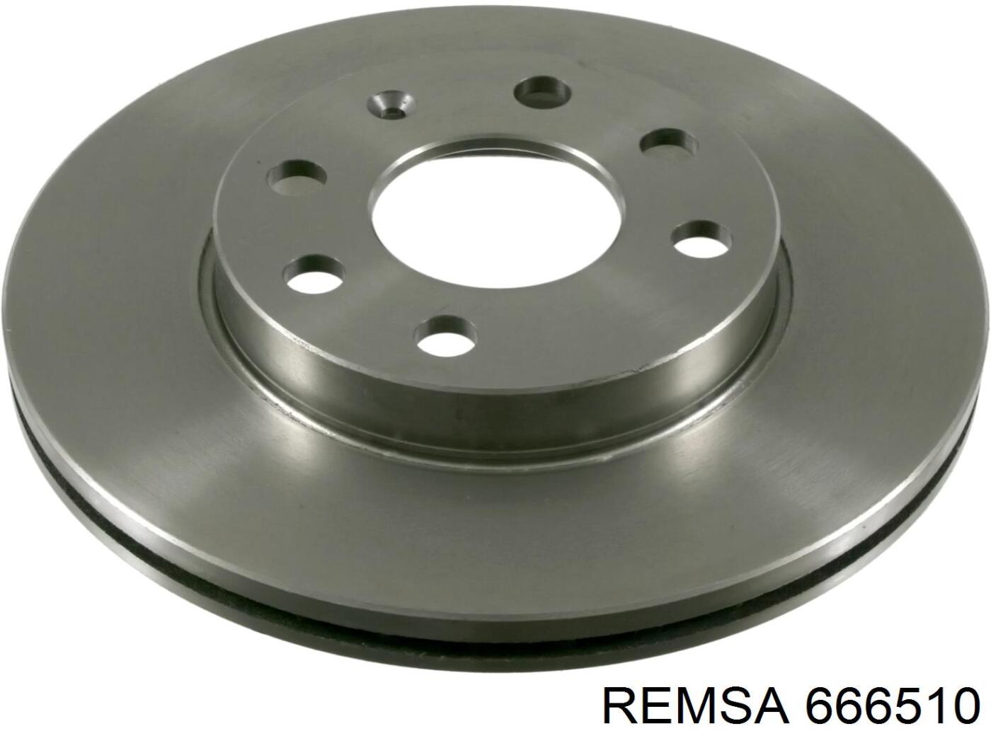 666510 Remsa диск гальмівний передній