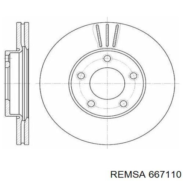 Купити 667110 Remsa Ротор гальмівний
