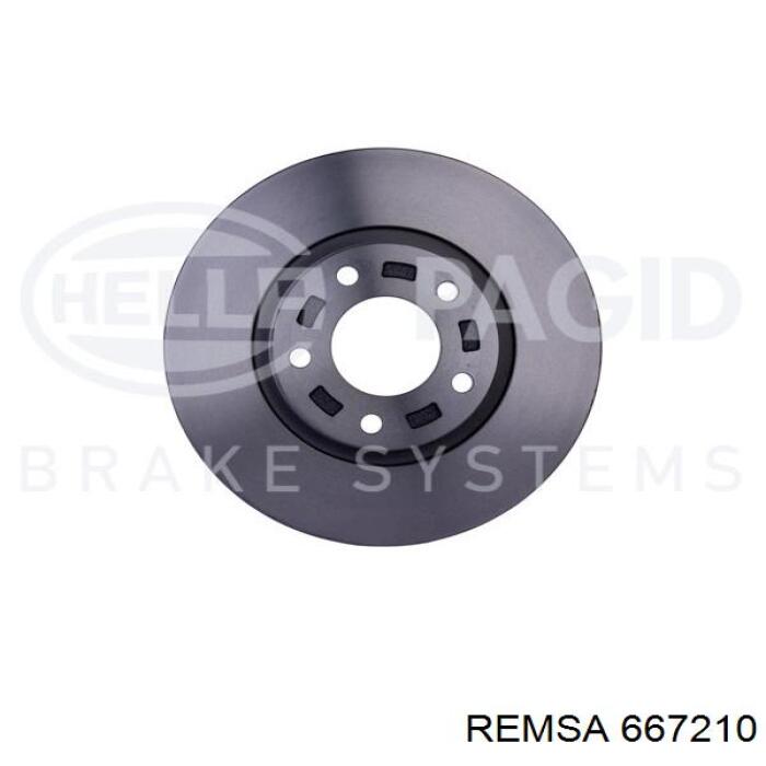 Диск переднього гальма Remsa 667210 ціна, від 53.95 USD