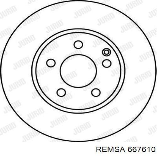 Купити 667610 Remsa Ротор гальмівний