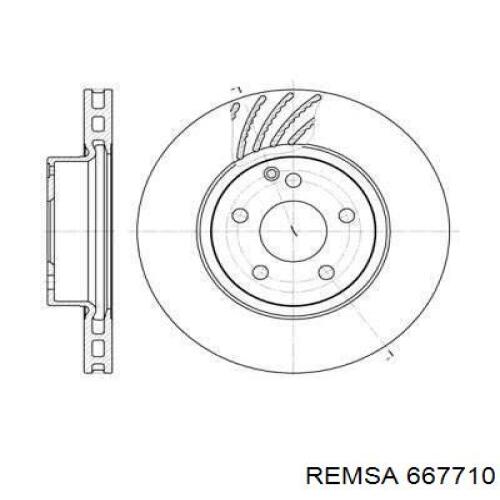 667710 Remsa Гальмо дискове переднє