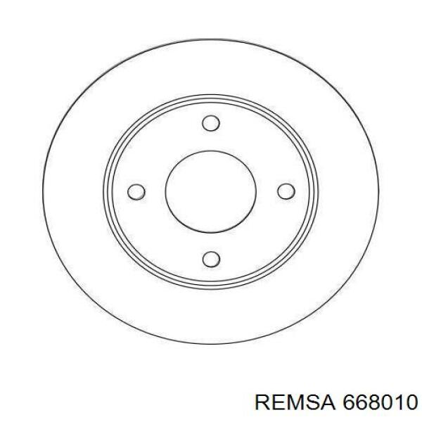 Диск переднього гальма Remsa 668010 ціна, від 38.84 USD