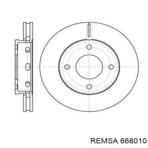 668010 Remsa Гальмо дискове переднє