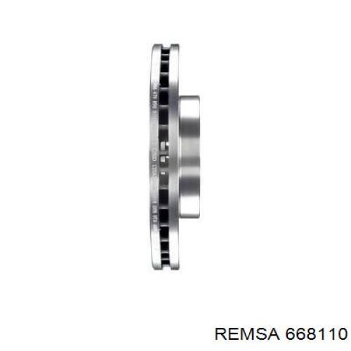 Диск гальмівний передній Remsa 668110