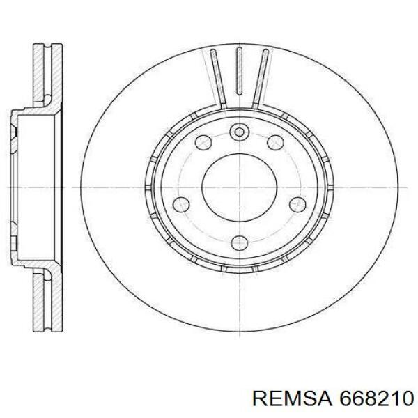 668210 Remsa диск гальмівний передній