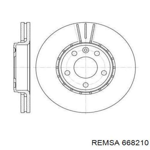 Гальмівні диски передні 668210 Remsa