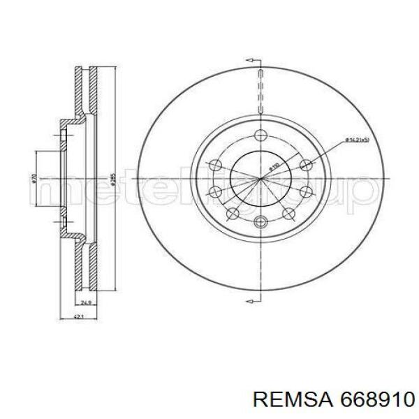 Купити 668910 Remsa Ротор гальмівний
