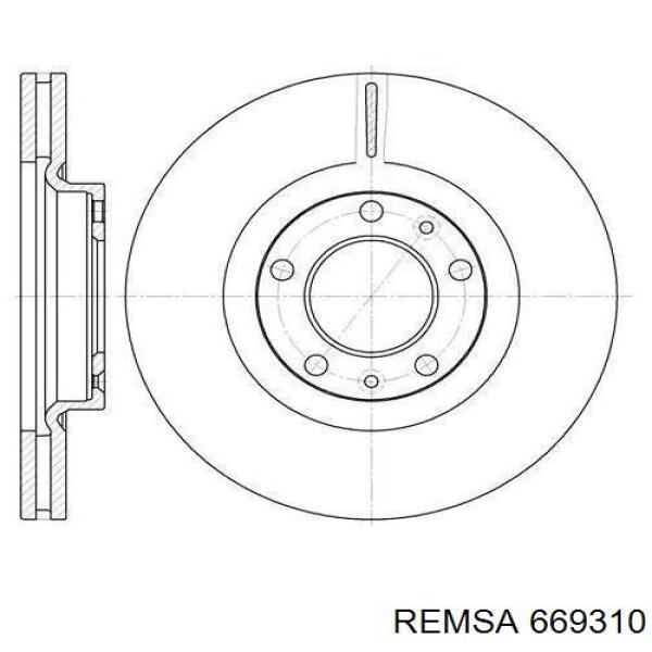 Купити 669310 Remsa Ротор гальмівний