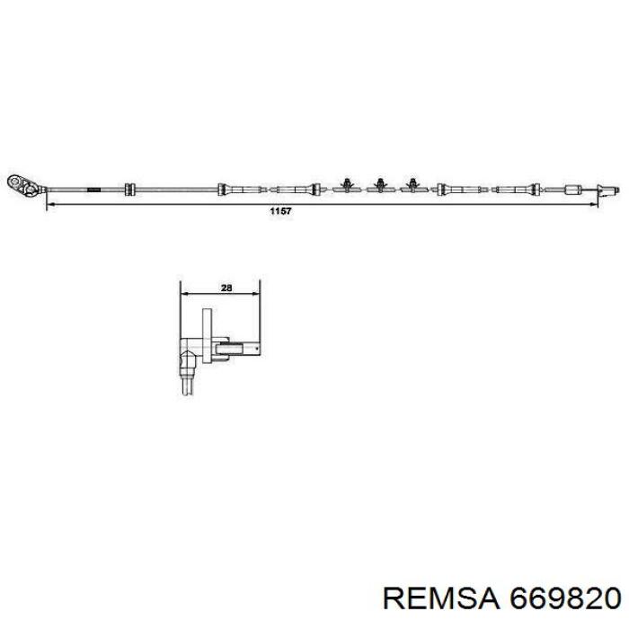 Купити 669820 Remsa Диск заднього гальма