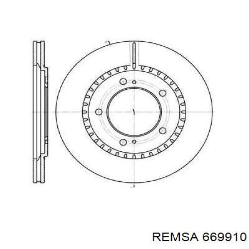 669910 Remsa диск гальмівний передній