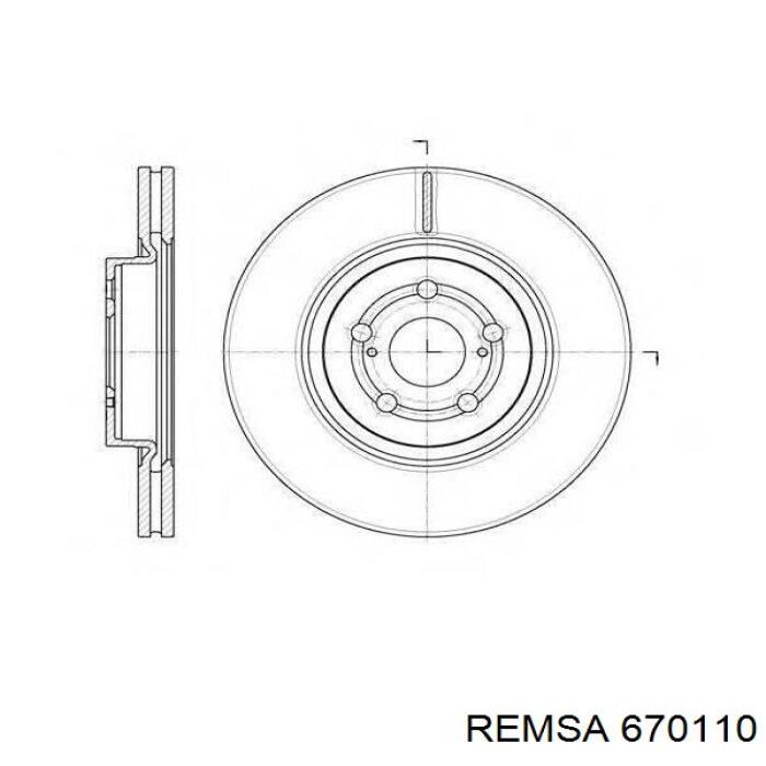 Купити 670110 Remsa Ротор гальмівний