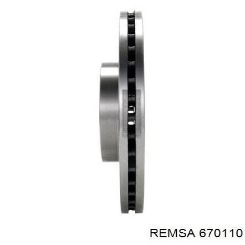 670110 Remsa Гальмо дискове переднє