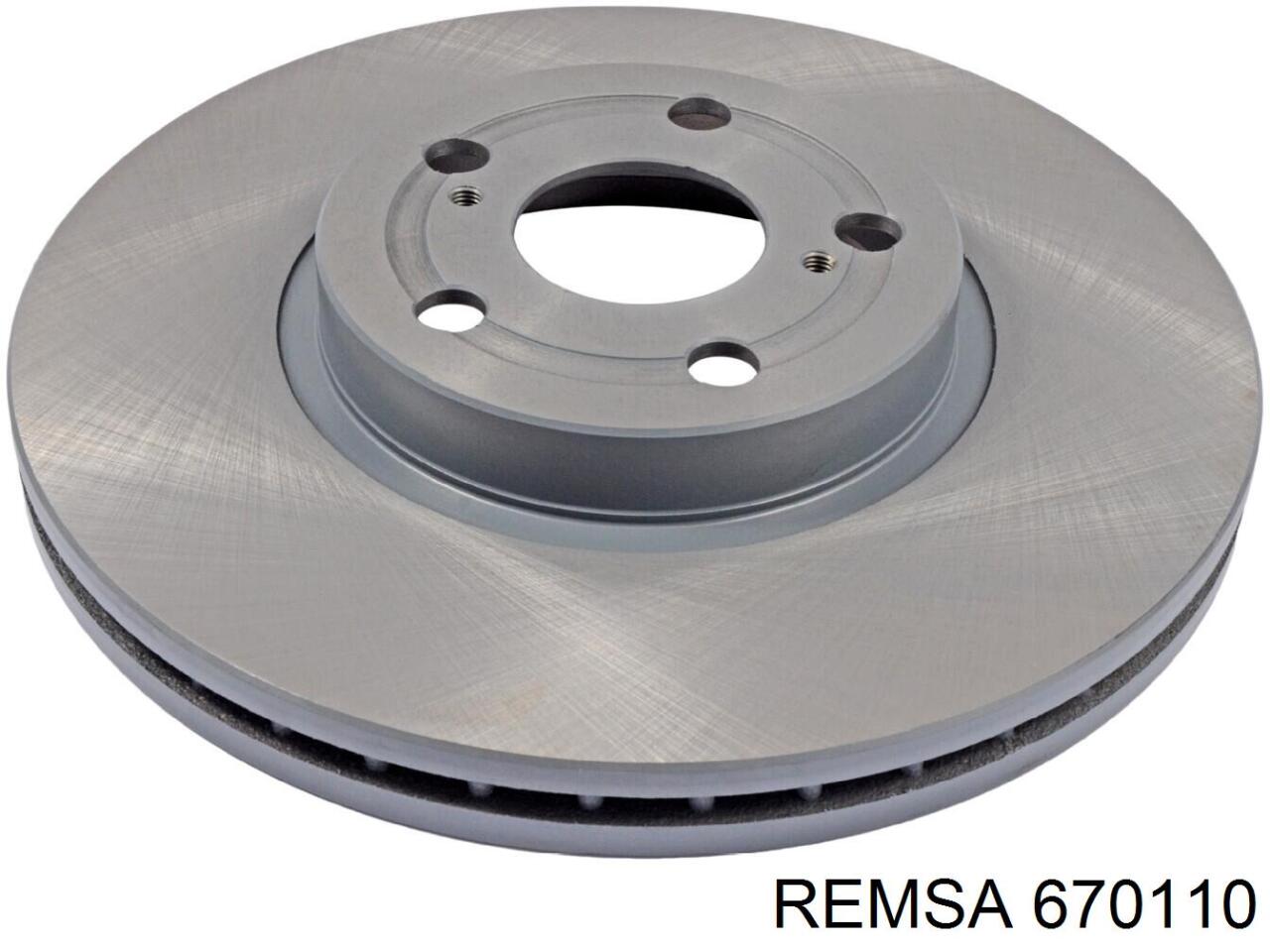 670110 Remsa диск гальмівний передній