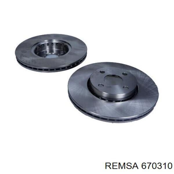 Диск гальмівний передній Remsa 670310