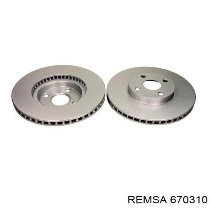 Диск переднього гальма Remsa 670310 ціна, від 38.46 USD