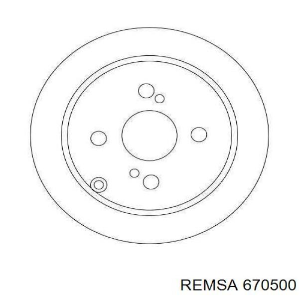 670500 Remsa Дискові гальма