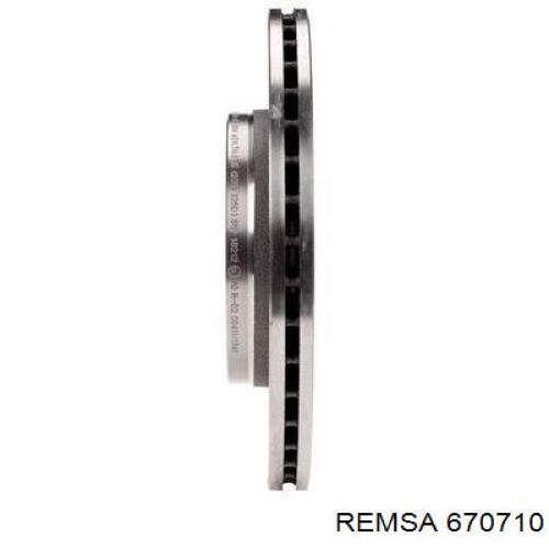 Купити 670710 Remsa Диск заднього гальма