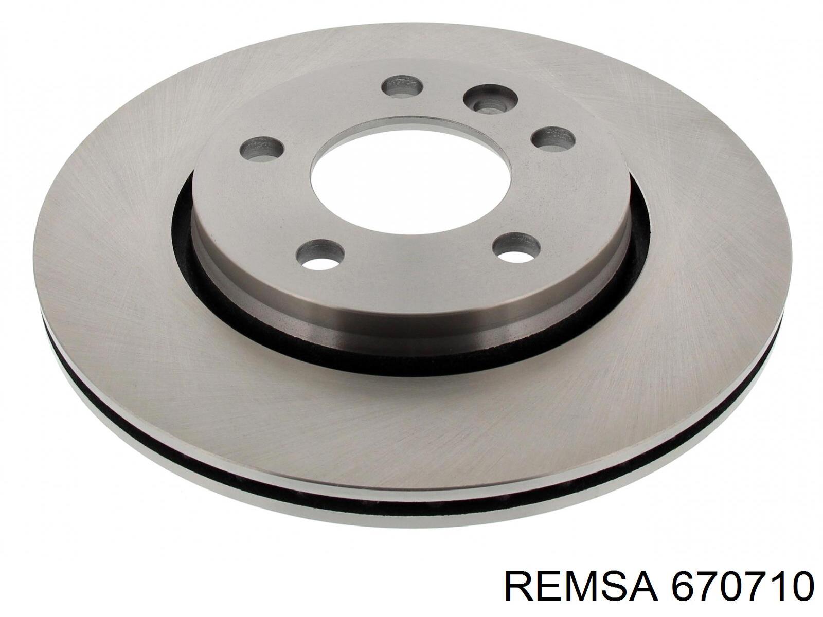Гальмівні диски 670710 Remsa