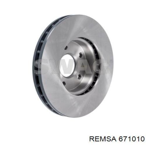 Диск гальмівний передній Remsa 671010