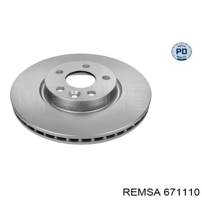 Гальмівні диски передні 671110 Remsa