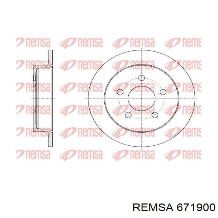 671900 Remsa Дискові гальма