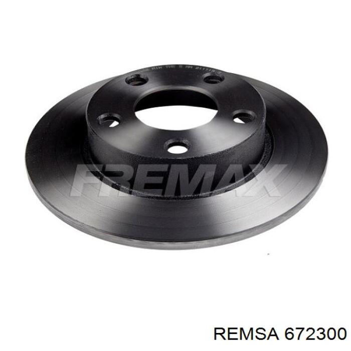 Диск гальмівний задній Remsa 672300