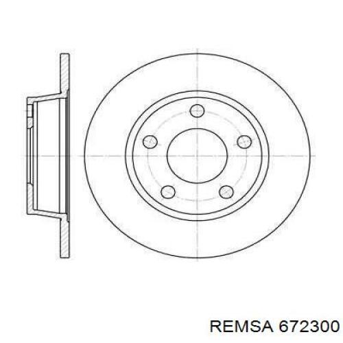 672300 Remsa Дискові гальма