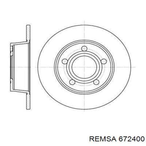 Задні дискові гальма Remsa 672400 ціна, від 24.53 USD