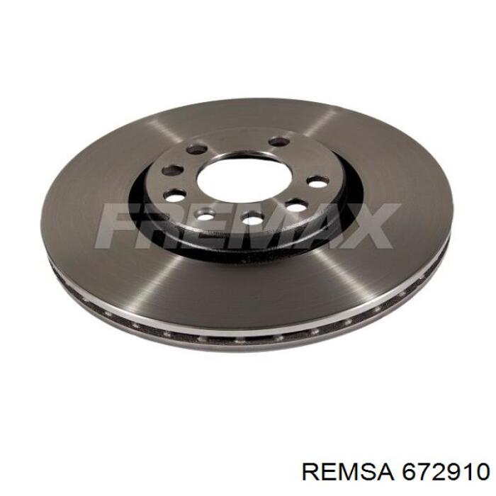 Диск гальмівний передній Remsa 672910