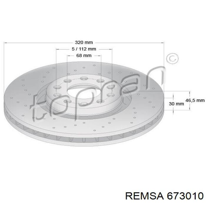 Купити 673010 Remsa Ротор гальмівний