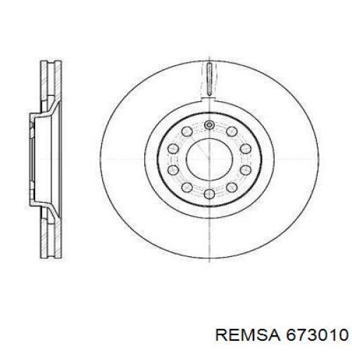 Гальмівні диски передні 673010 Remsa