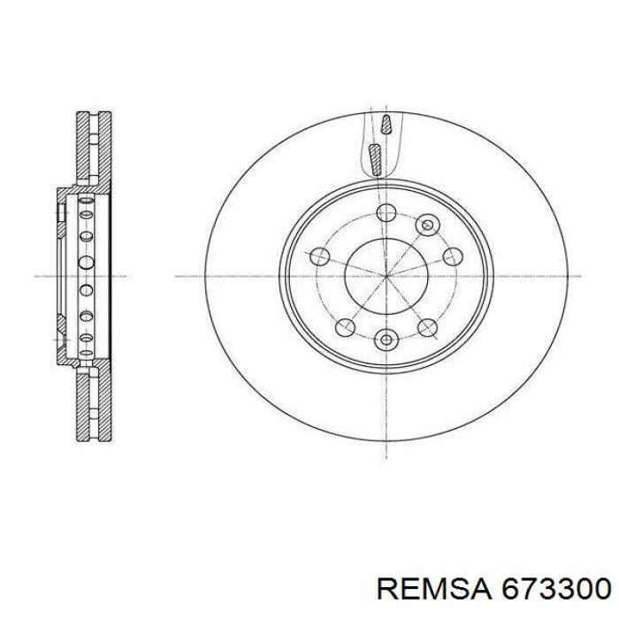 673300 Remsa Дискові гальма