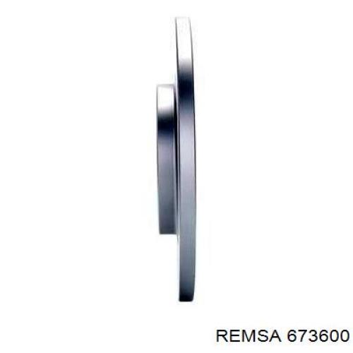 Диск гальмівний задній Remsa 673600