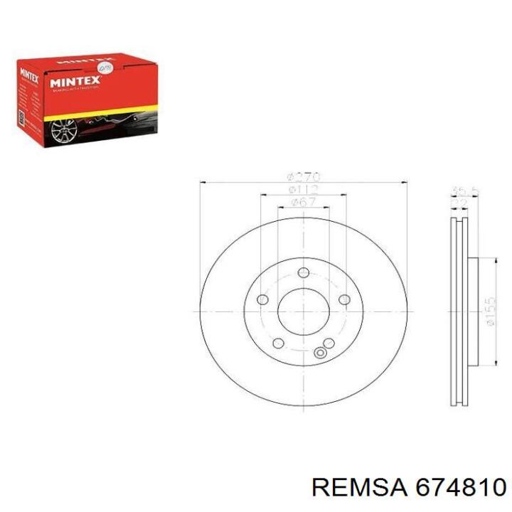 Купити 674810 Remsa Ротор гальмівний