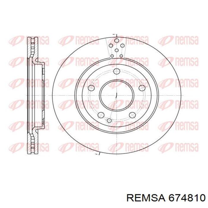 674810 Remsa Гальмо дискове переднє