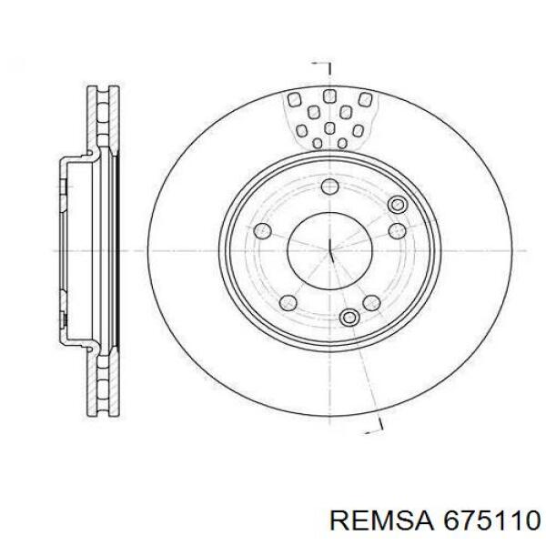 Купити 675110 Remsa Ротор гальмівний