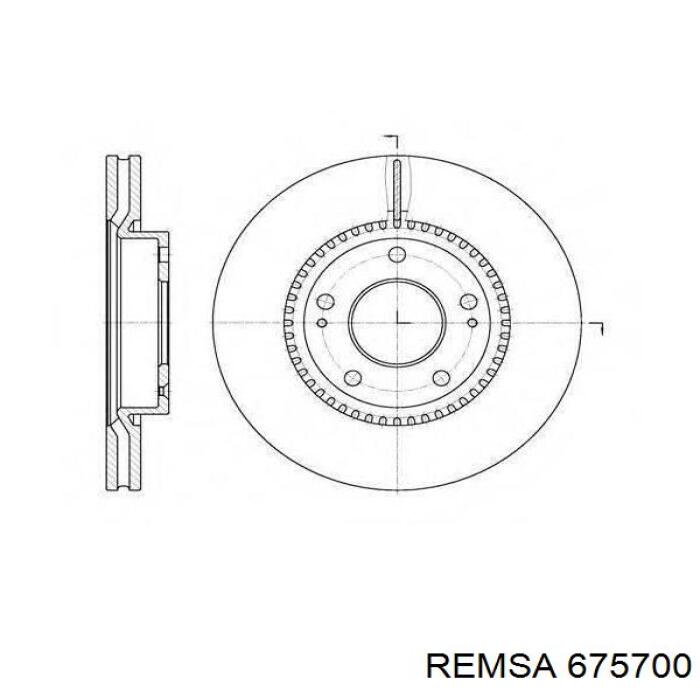 Гальмівні диски 675700 Remsa
