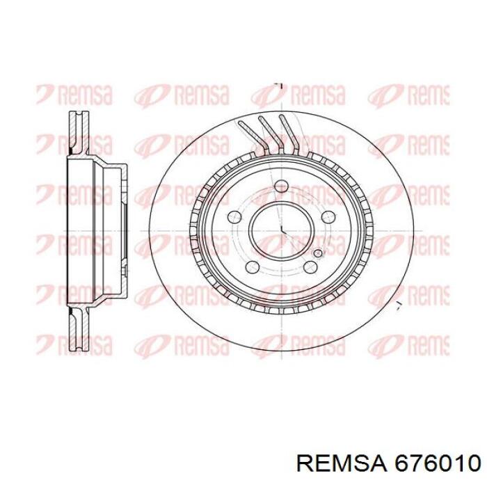 676010 Remsa диск гальмівний задній