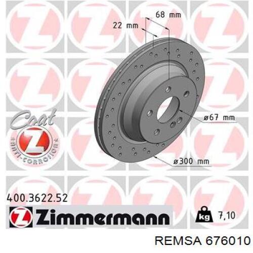 Задні дискові гальма Remsa 676010 ціна, від 43.73 USD