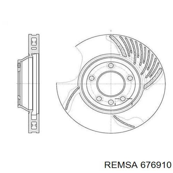 676910 Remsa Гальмо дискове переднє