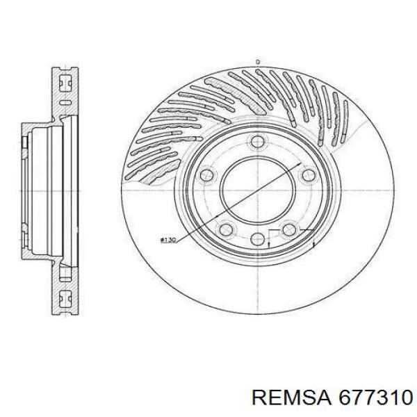 Купити 677310 Remsa Ротор гальмівний