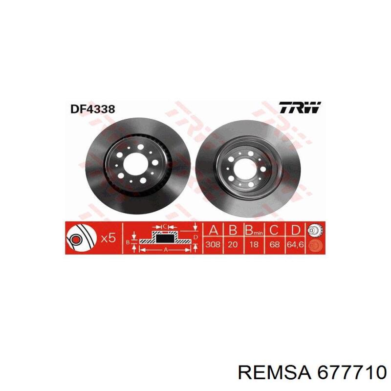 677710 Remsa Дискові гальма