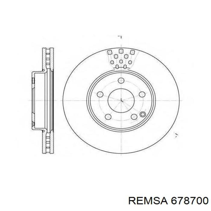 Задні дискові гальма Remsa 678700 ціна, від 36.49 USD