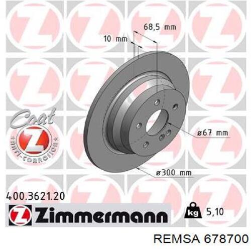 Задні дискові гальма Remsa 678700 ціна, від 36.49 USD