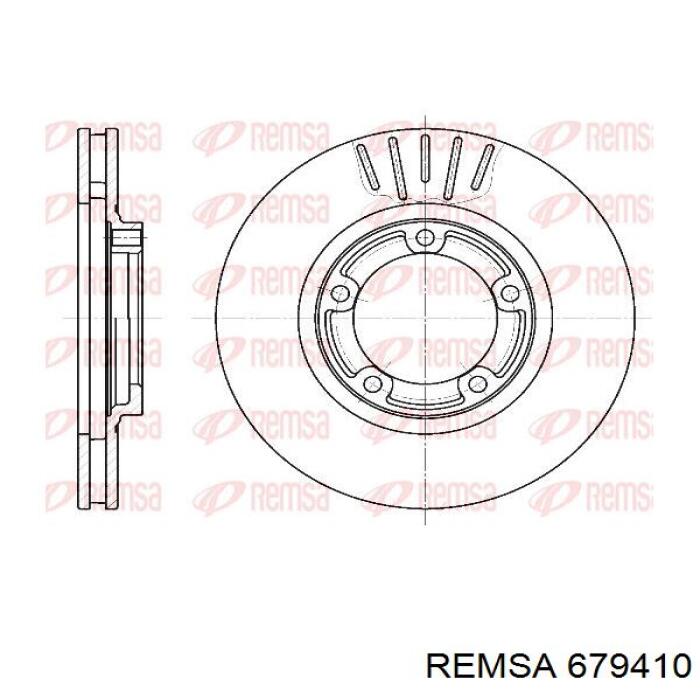 679410 Remsa диск гальмівний передній