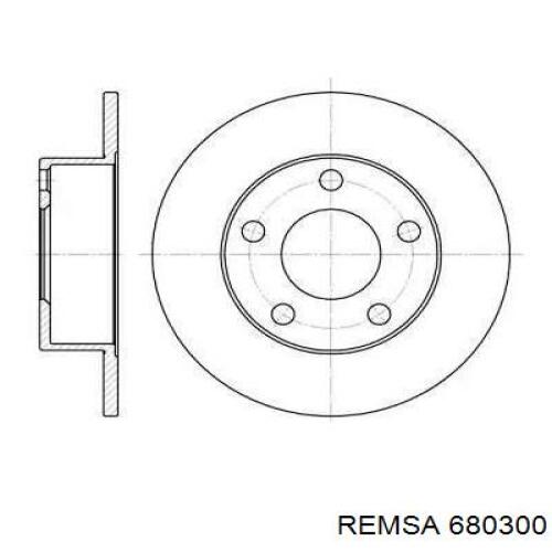 Купити 680300 Remsa Диск заднього гальма